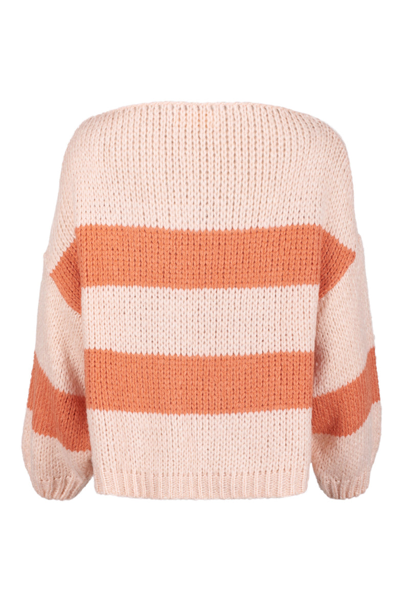milkshake & apricot knitted jumper