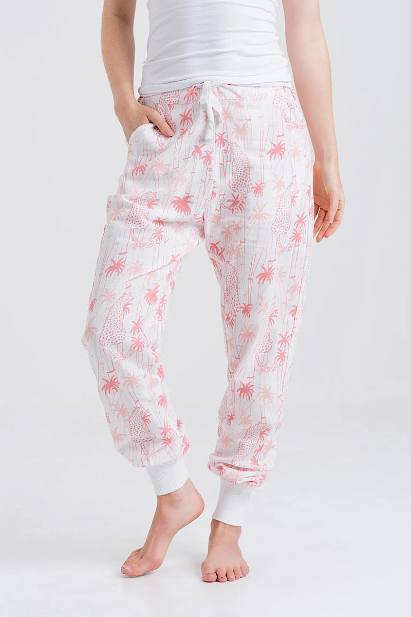 cotton tropical pyjama bottoms