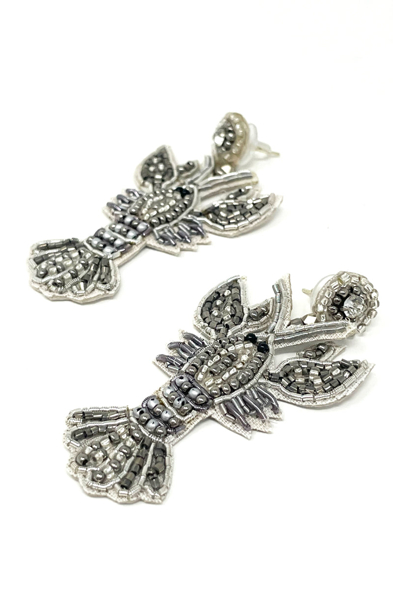 my doris silver lobster earrings