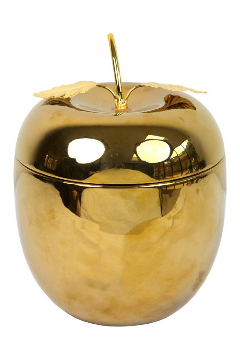 gold apple ice bucket