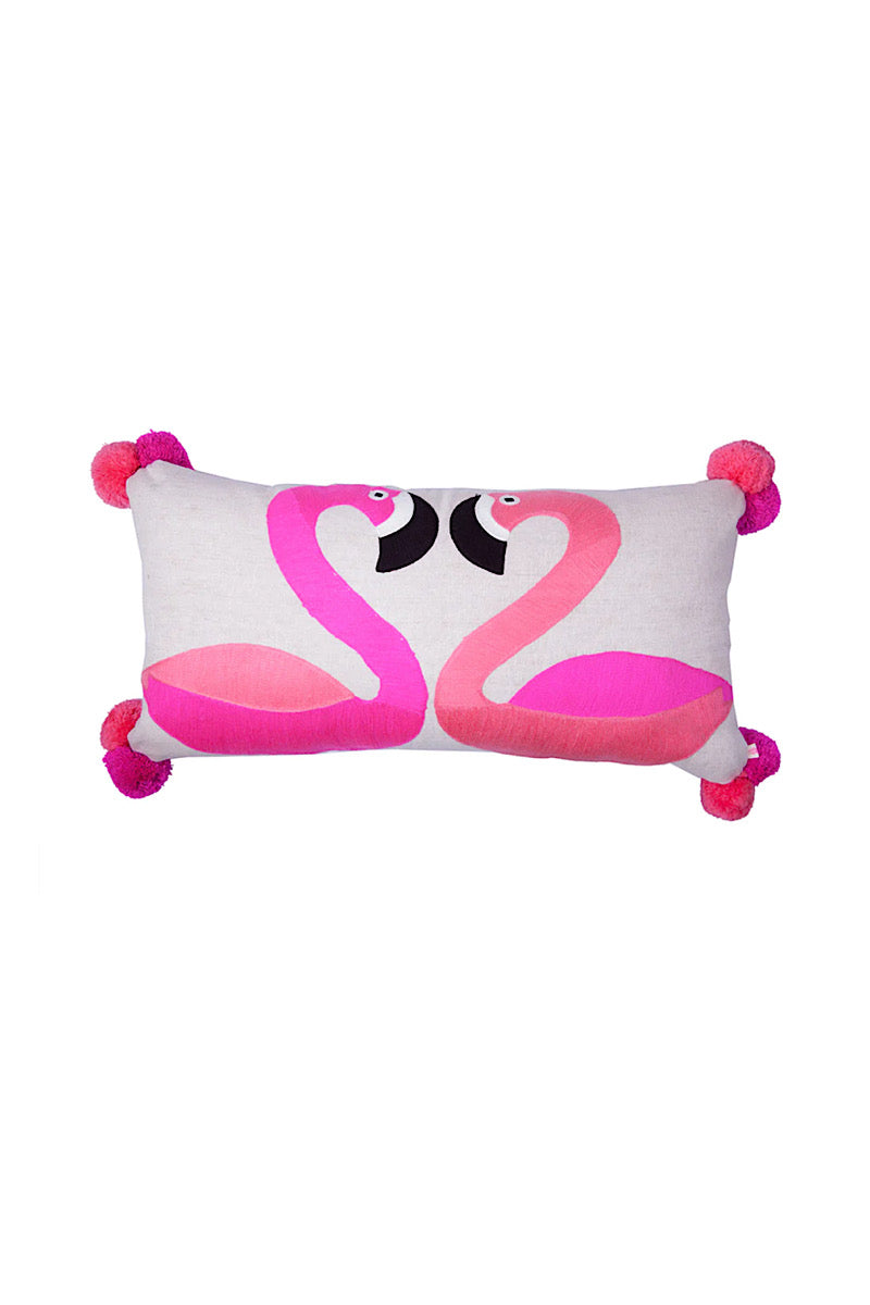 bombay duck flamingo cushion