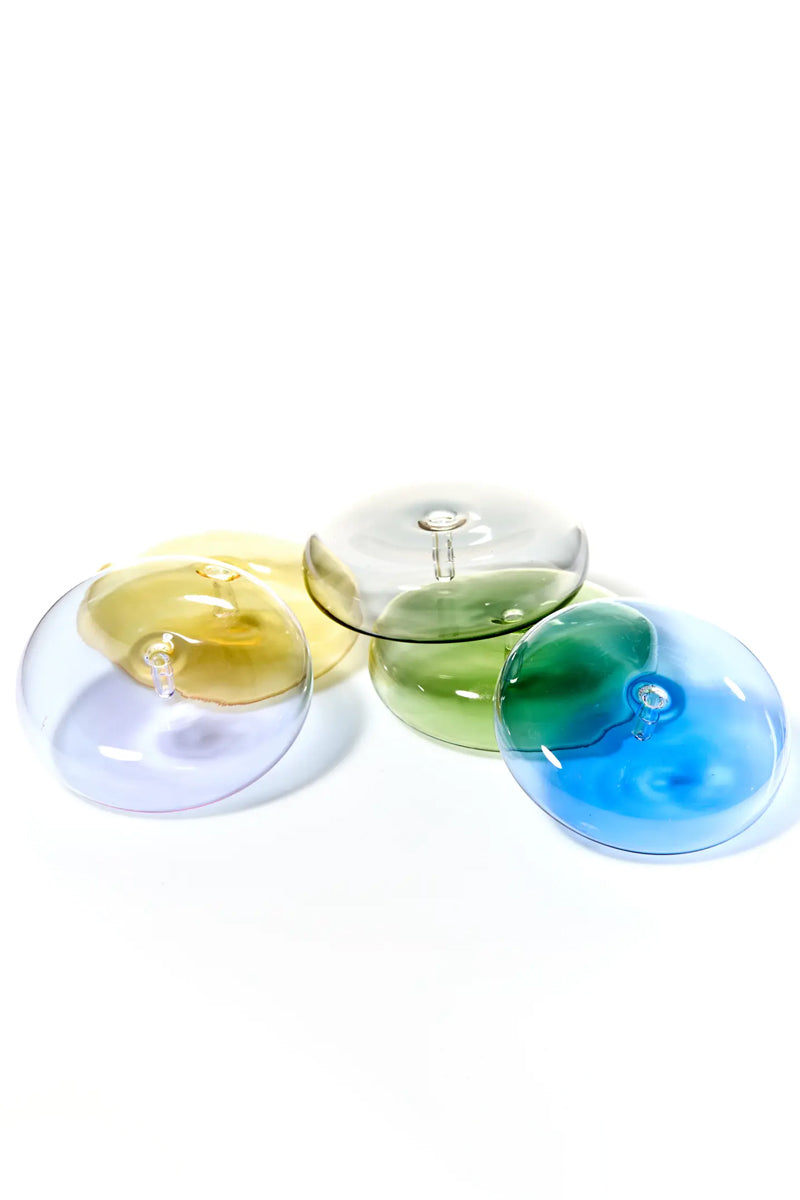 Dimple Hand Blown Glass Incense Holder
