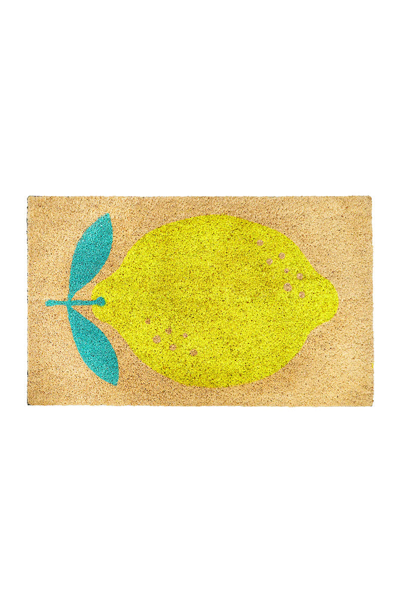 bombay duck lemon door mat