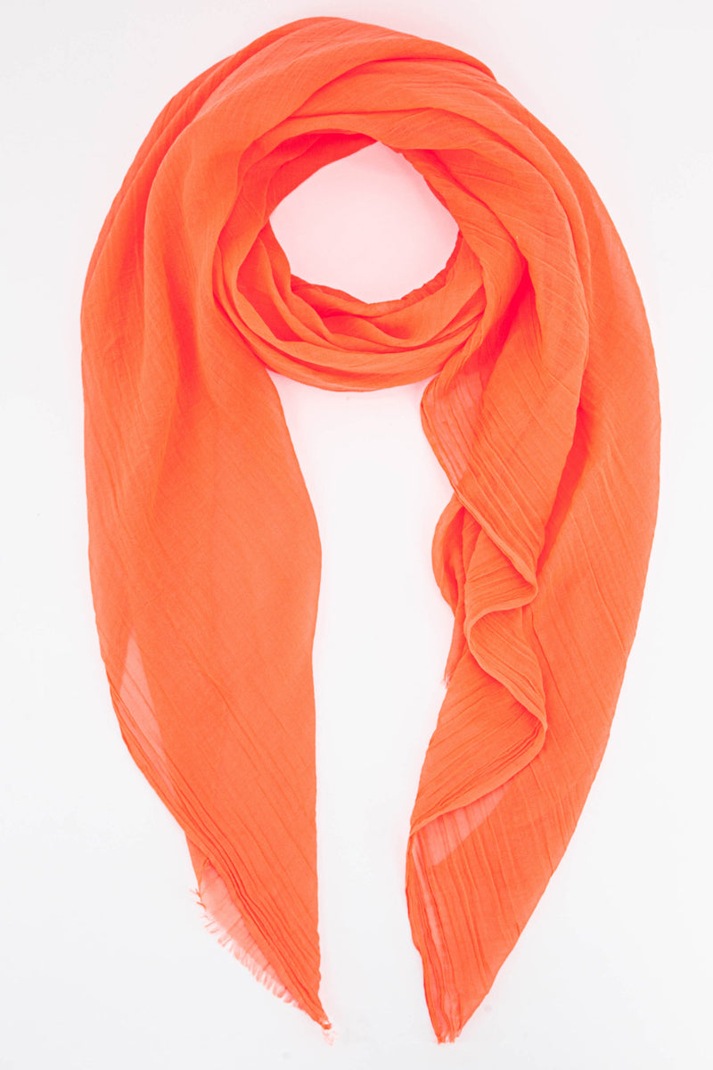 orange lightweight scarf