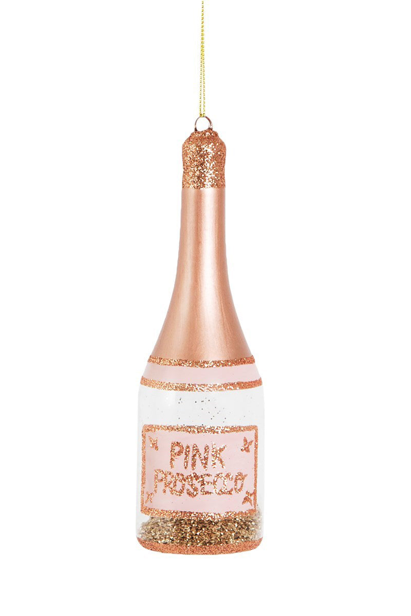 Sass &amp; Belle Lets Celebrate Pink Prosecco Shaped Bauble